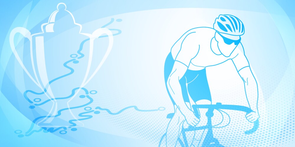 cycling themed background vector image