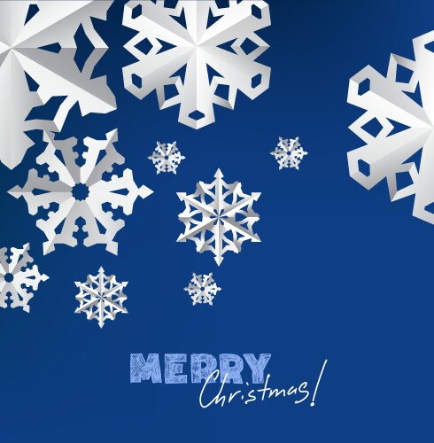 Christmas paper cut elements Royalty Free Vector Image