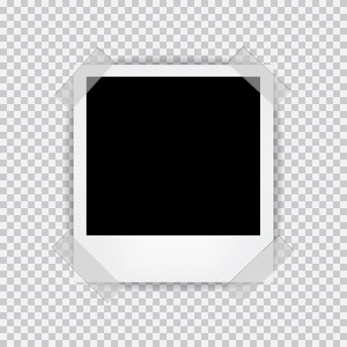 Realistic Empty Photo Frame vector image