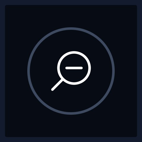 Normal zoom out button state ui element template vector image