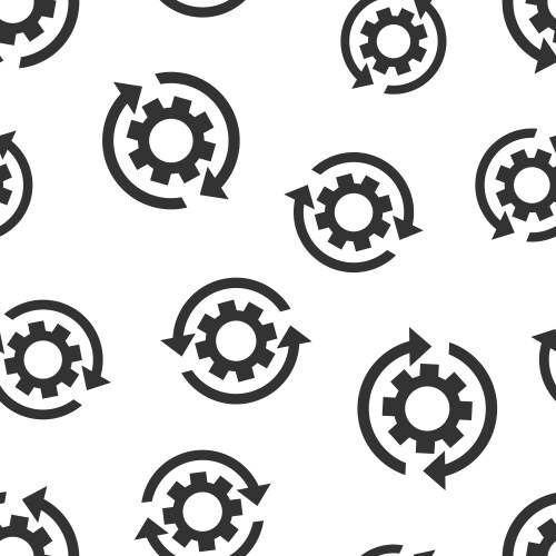 Workflow process icon seamless pattern background vektorbild