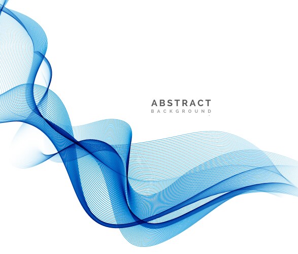 Abstract background blue wavy Royalty Free Vector Image