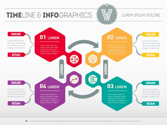 Web template for circle diagram or presentation vector image
