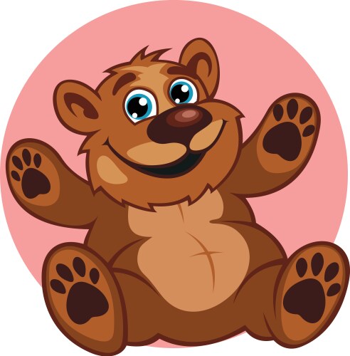 Cartoon bear Royalty Free Vector Image - VectorStock