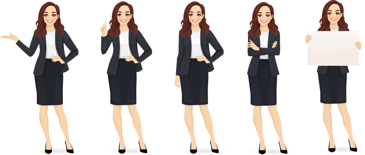 casual business woman vector