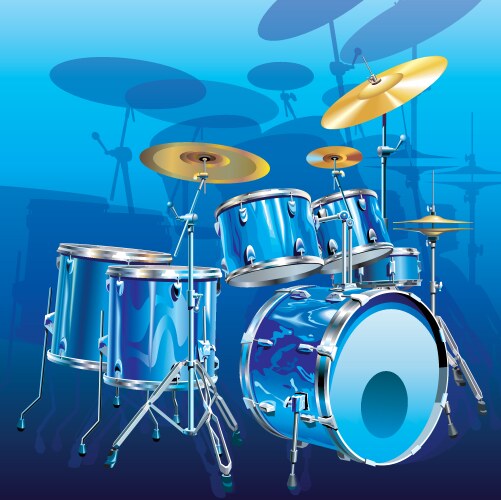 Drum kit Royalty Free Vector Image - VectorStock