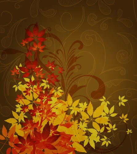 Autumn abstract background Royalty Free Vector Image