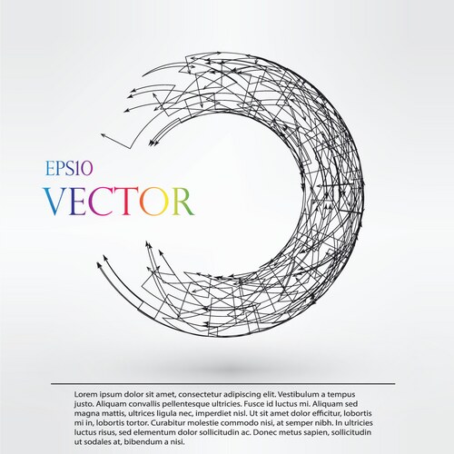 Wireframe earth grid mesh objects network line Vector Image