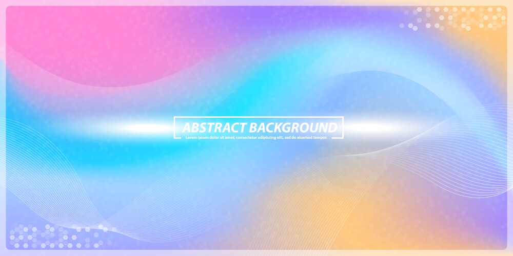 Abstract color gadientmesh and lines with bokeh vector image