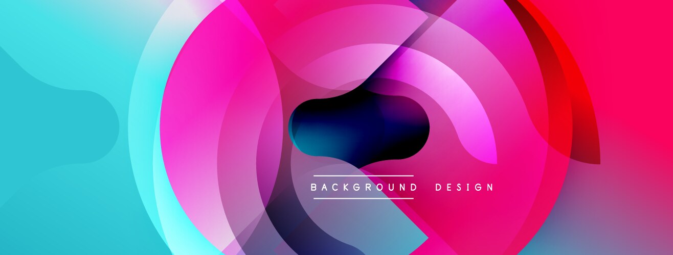 Abstract colorful layers create dynamic visual vector image