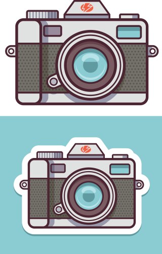 Camera Sticker Vector Images (over 9,400)