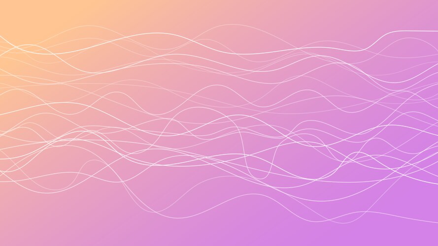 Abstract gradient background with wave beams Vector Image