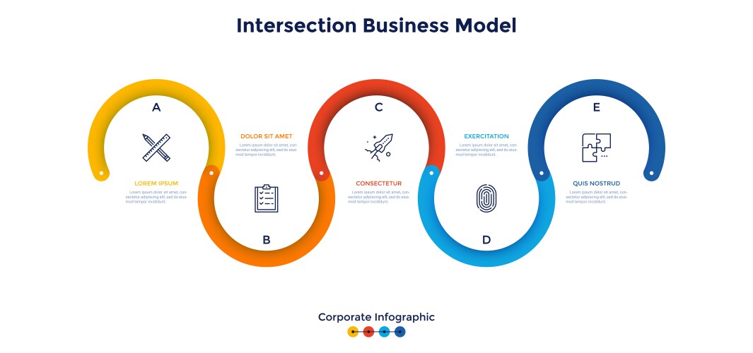 modern infographic template vector image