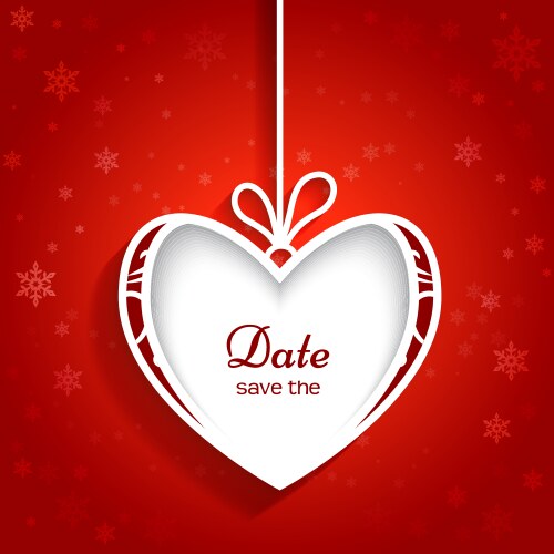 Red heart isolated on white background Royalty Free Vector