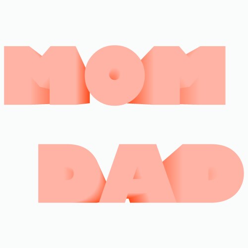 Love Mom and Dad Font Vector Images (over 200)