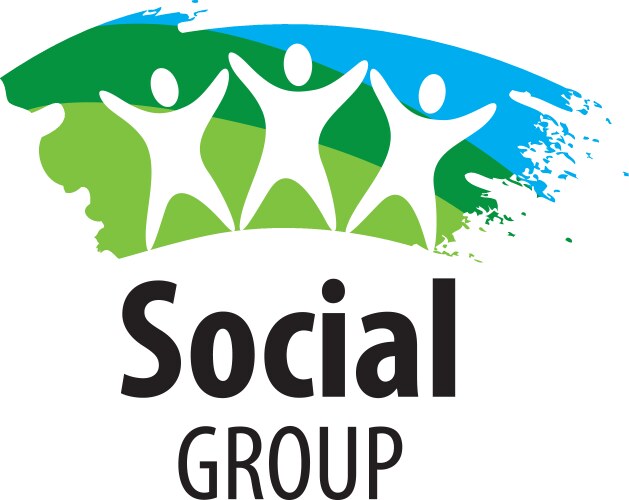 Logo social group vector image