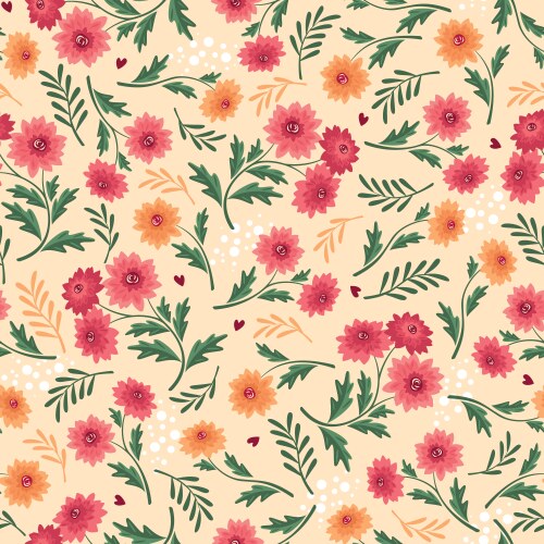 Beauty floral pattern Royalty Free Vector Image
