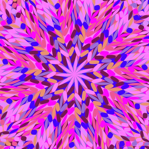 Abstract dynamic circular tiled mosaic pattern vector image