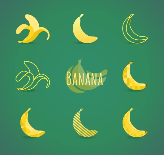 Banana sign Vector Image