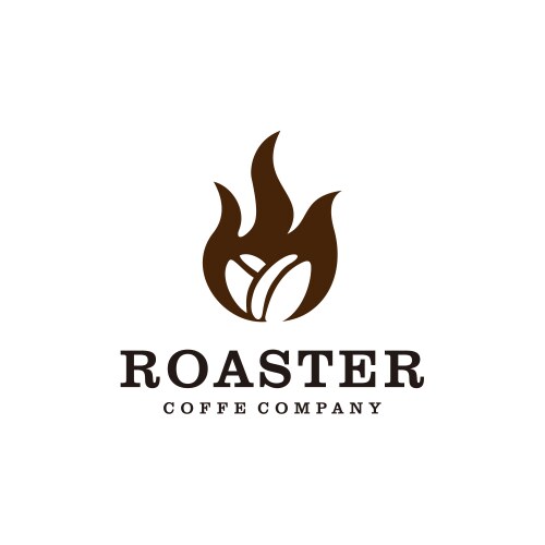 Coffee beans roasted Vector Image