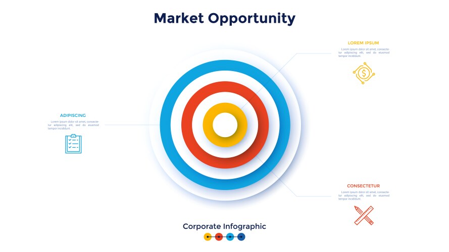 modern infographic template vector image