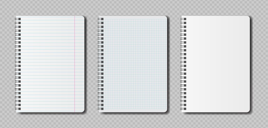 Realistic blank pages notebook Vector Image