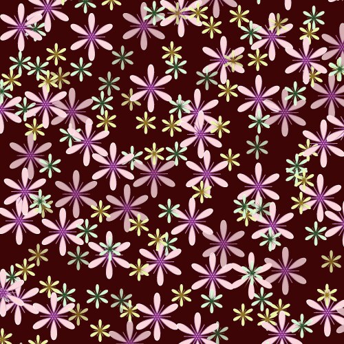 Seamless floral pattern vector image