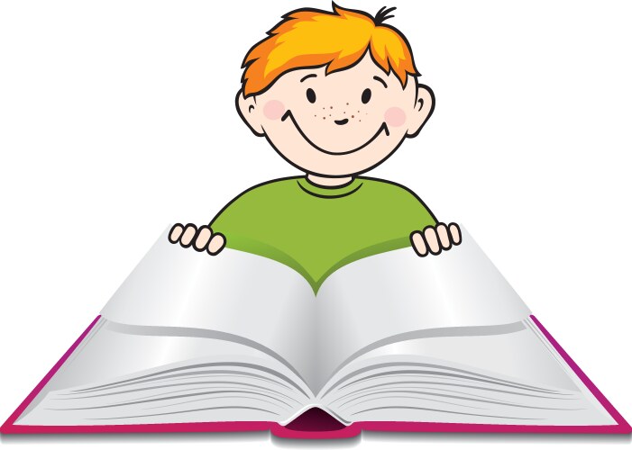 Cartoon Child Reading Vector Images (over 23,000)