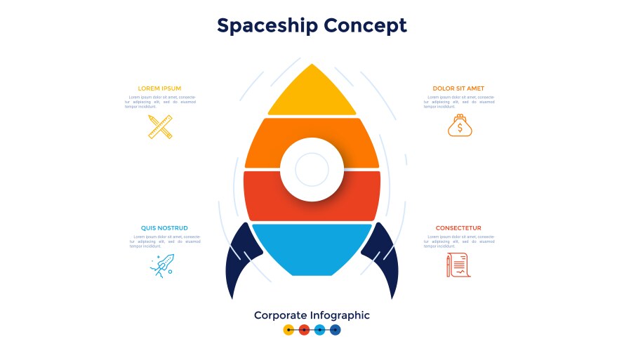 modern infographic template vector image