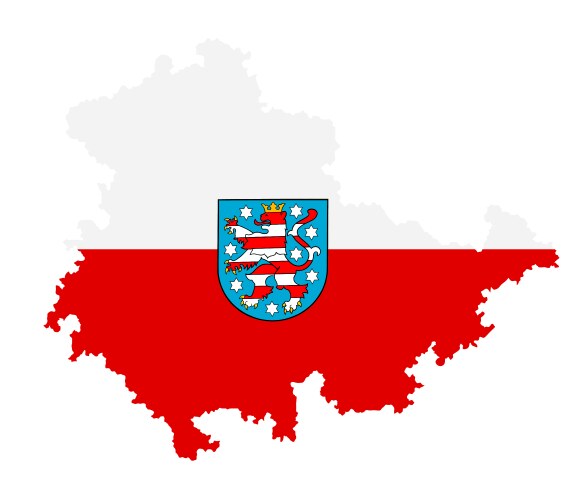 Austria map flag coat of arms silhouette isolated Vector Image