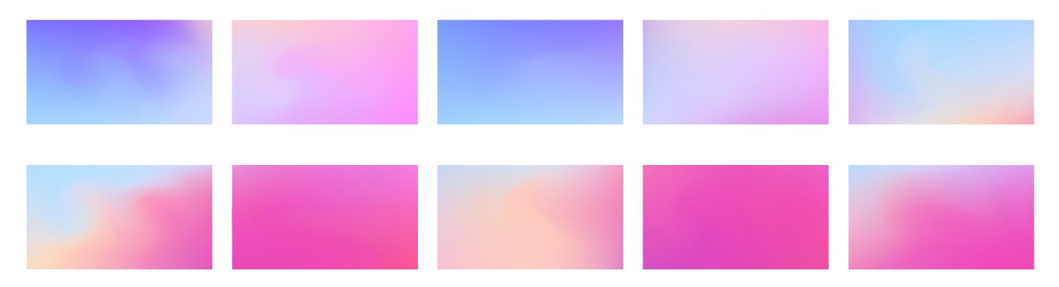 Trendy colorful abstract background gradient mesh vector image