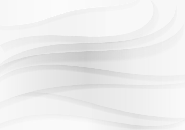 White wave paper curved reliefs abstract Vector Image