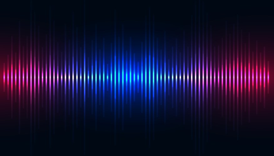 Wavy style audio tune equalizer background Vector Image
