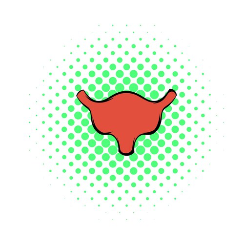 Human bladder icon cartoon Royalty Free Vector Image