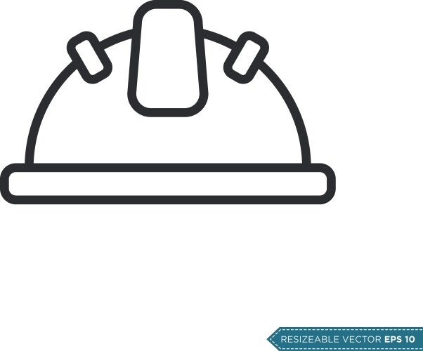 Construction Hard Hat Icon Vector Image