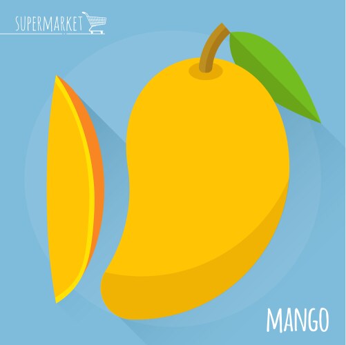 Mango color Royalty Free Vector Image - VectorStock