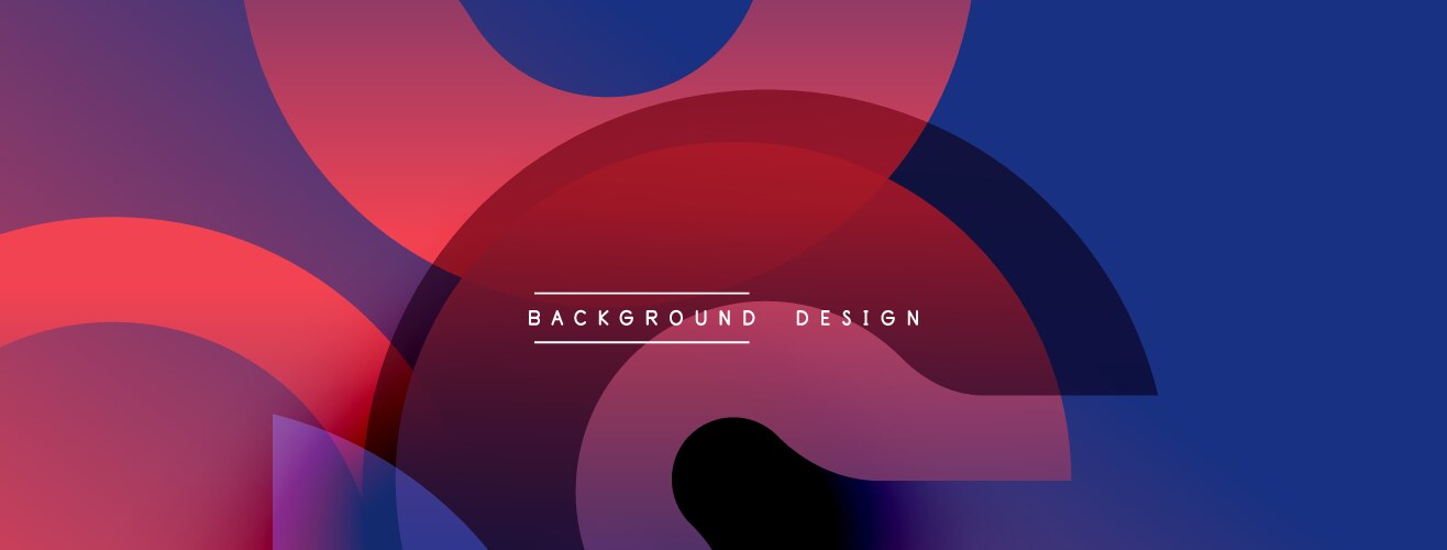 Abstract gradients overlap creating dynamic vector image