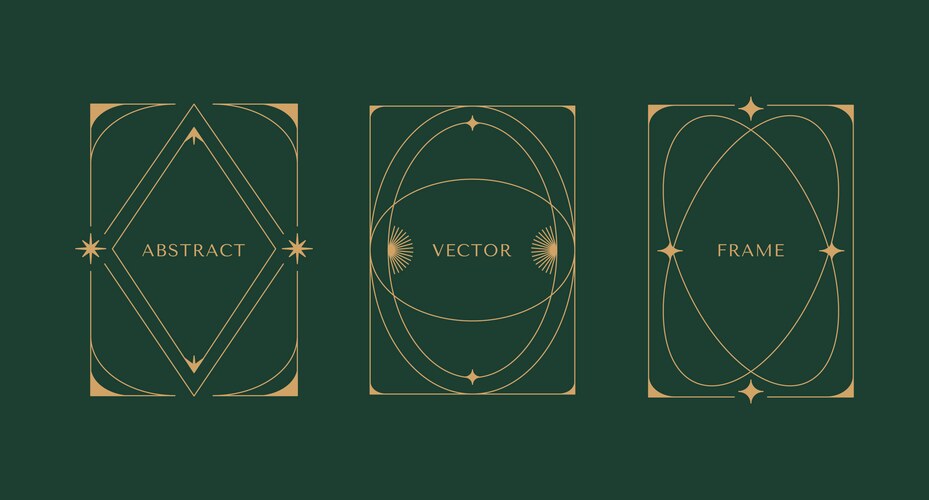 Abstract Linear Frames & Borders – Royalty-Free Vector | VectorStock