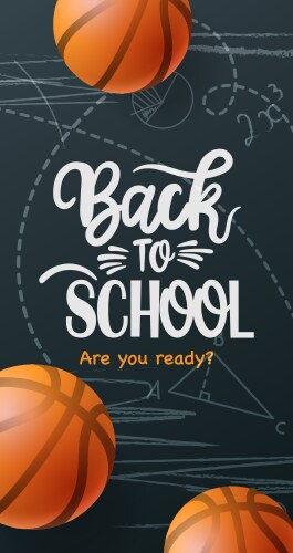 Back to school poster welcome text Vector Image