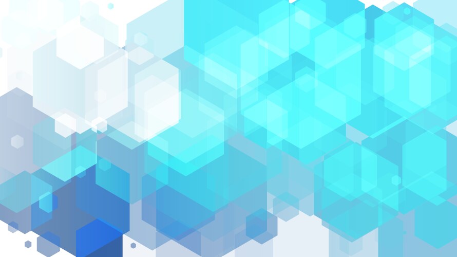 Hexagon abstract pattern random hexagonal shapes vector image