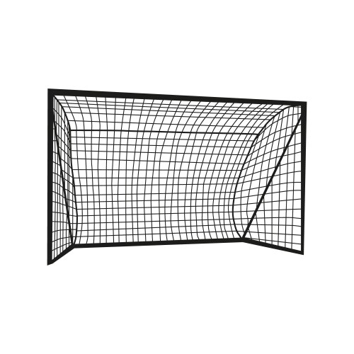 Soccer goal football goalpost with net Royalty Free Vector