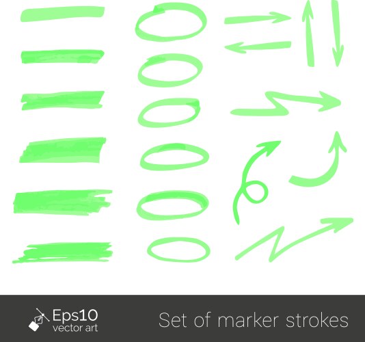 Marker highlight stripes Royalty Free Vector Image