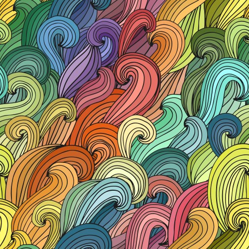 Sheika Wave Pattern Japanese traditional waves seigaiha pattern Vector Image