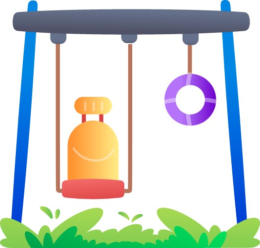 Tree swing Royalty Free Vector Image - VectorStock