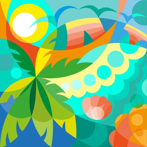 Tropical Summer Escape Vector Image