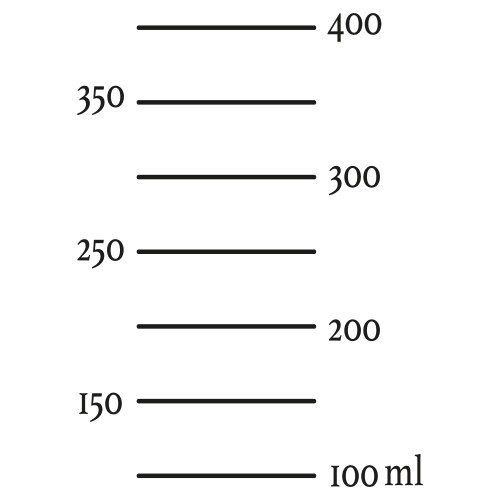 Scale 550 ml liquid volume template – Royalty-Free Vector | VectorStock