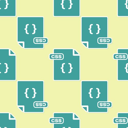 Green css file document download button icon vector image