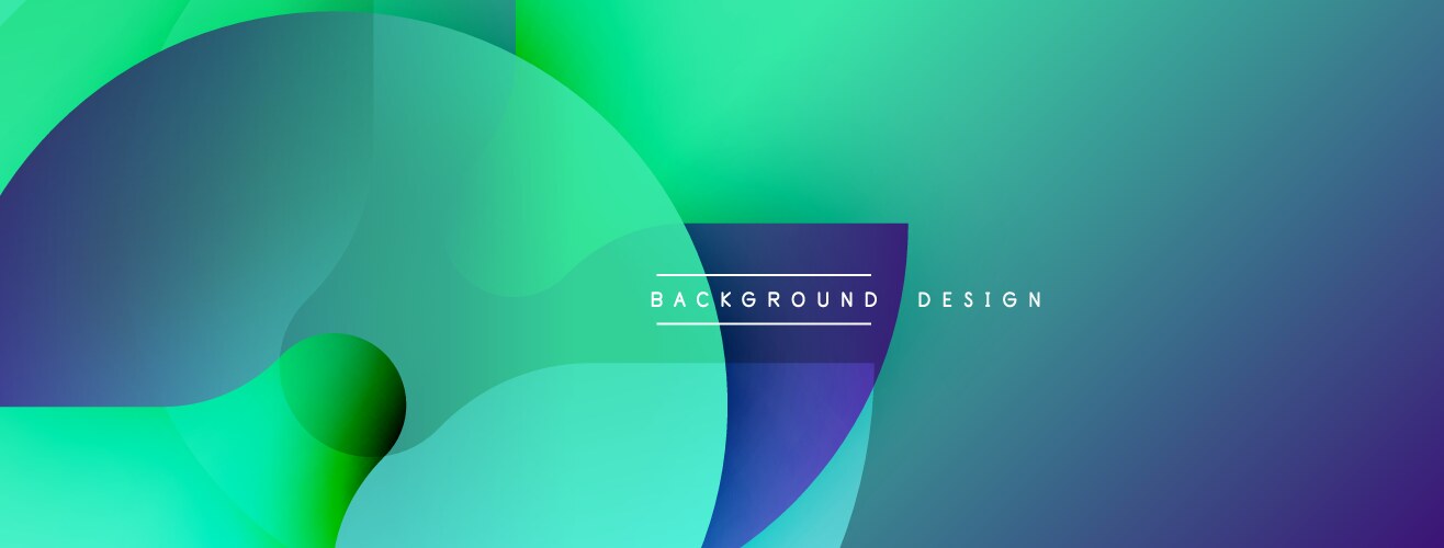 Abstract gradients overlap creating dynamic vector image