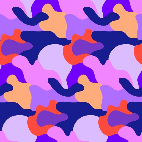 Pink camo flamingo seamless pattern Royalty Free Vector