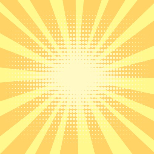 Retro Pop Art Sun Rays vector image